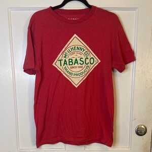 Red Tabasco T-shirt with Logo